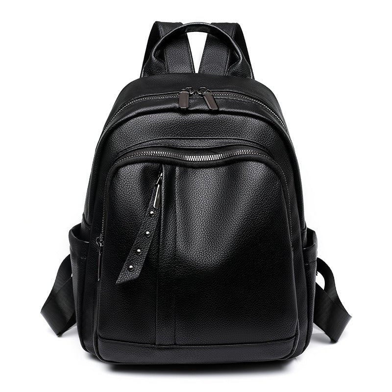 Light Luxury High-grade Women's Backpack PU Soft Leather Fashion
